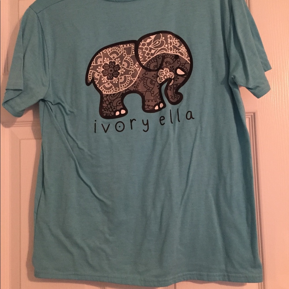Ivory Ella blue tee shirt